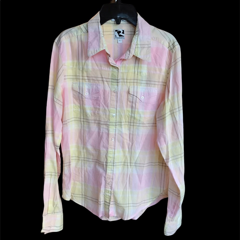 ROCKIES WOMEN’S LONGSLEEVE POLO SHIRT LARGE